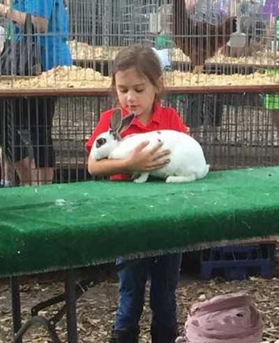 Girl with bunny