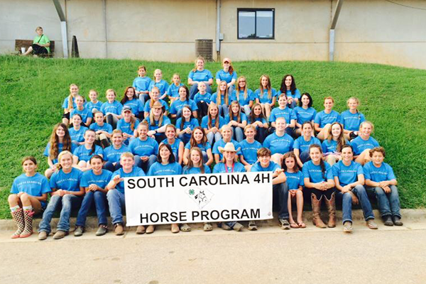 Horse program participants group photo