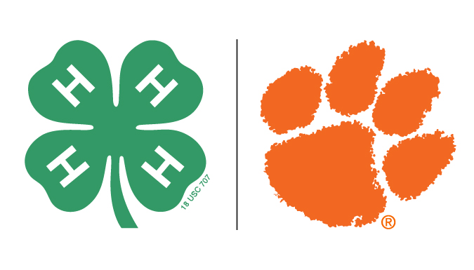 4 h clover and clemson tiger paw