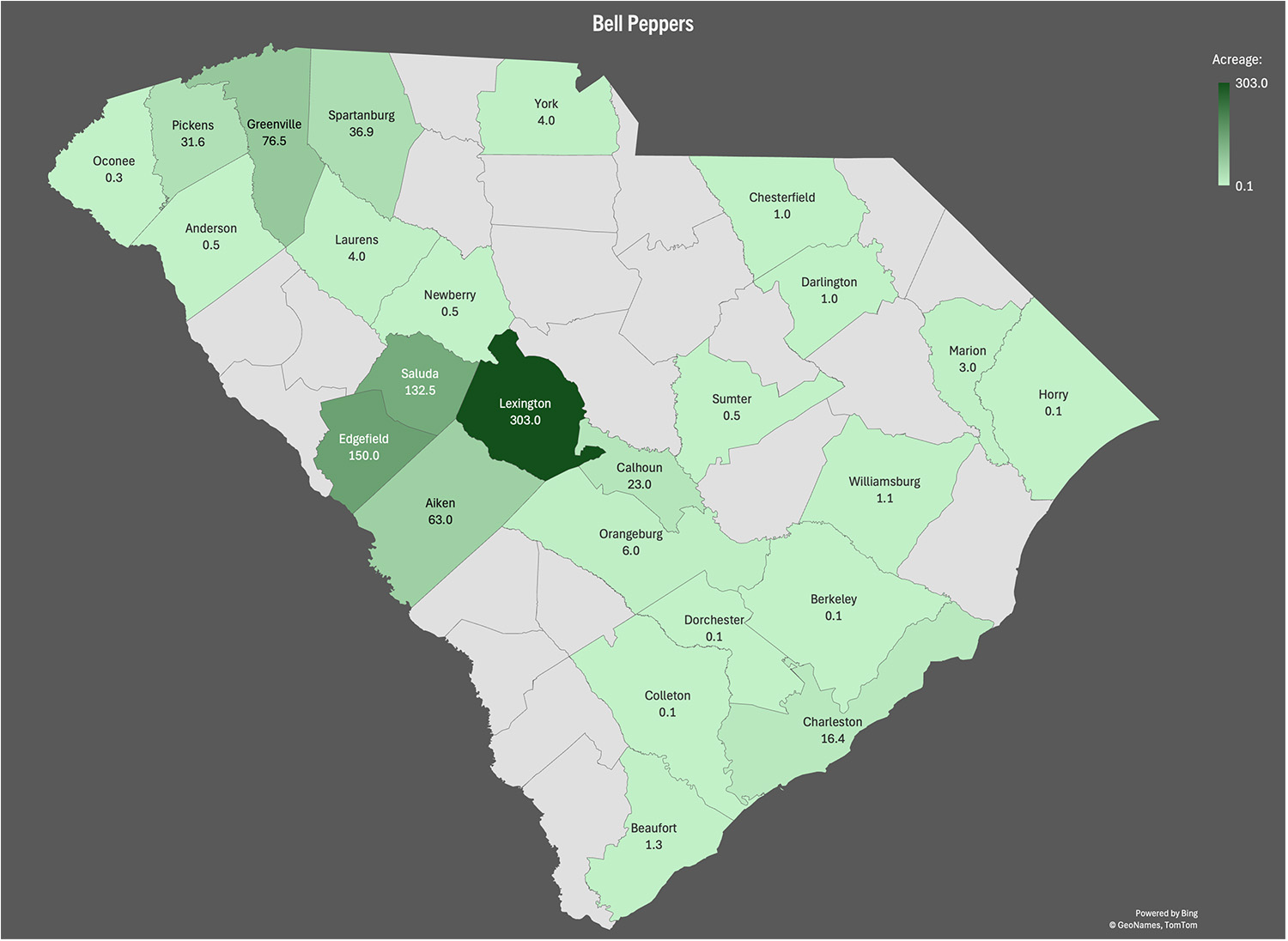 bell pepper map