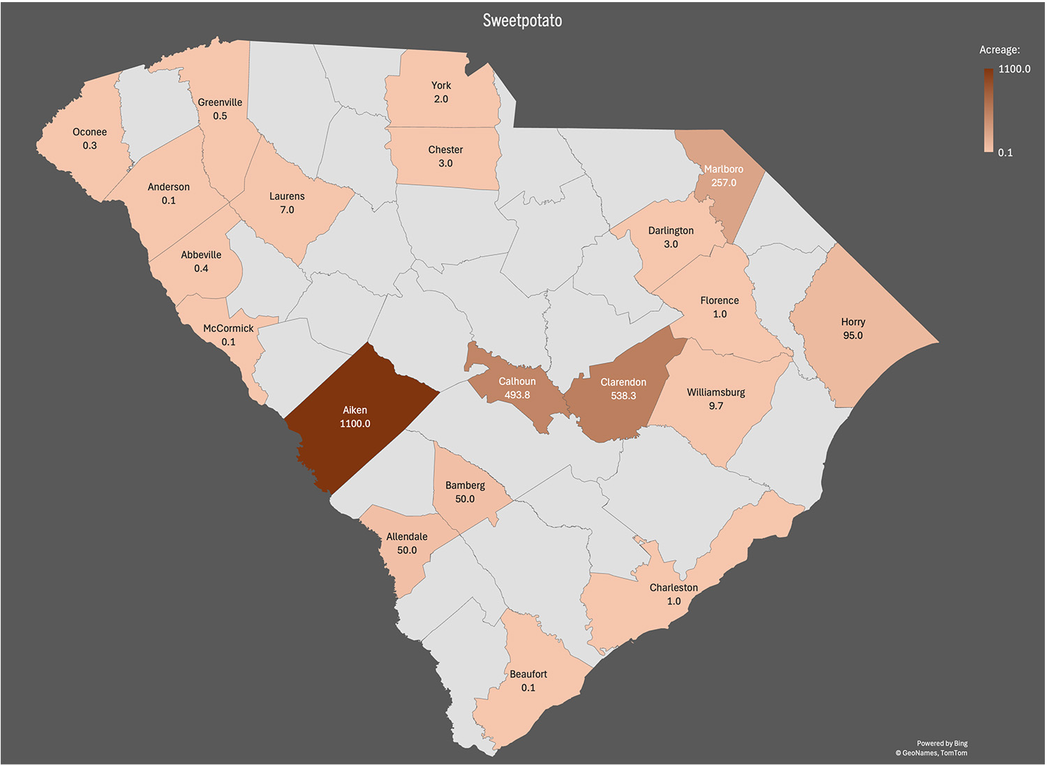 sweet potato map