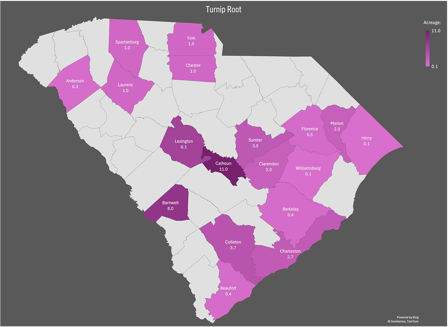 turnip root map