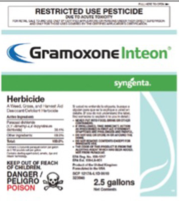 pesticide label