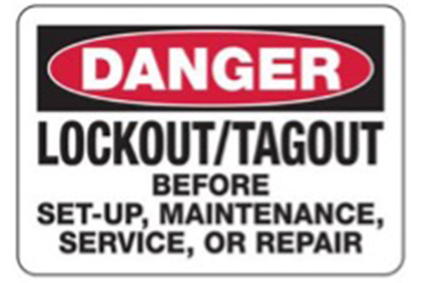 lockout tagout sign