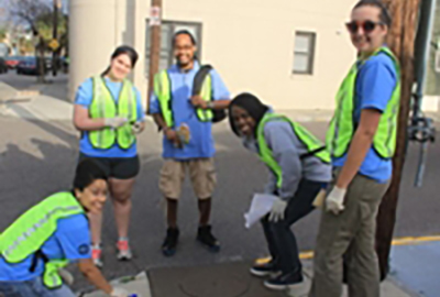 storm drain marking team