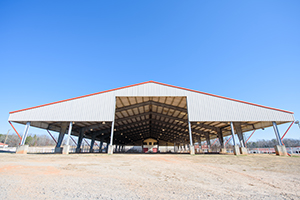 full view of the outdoor arena