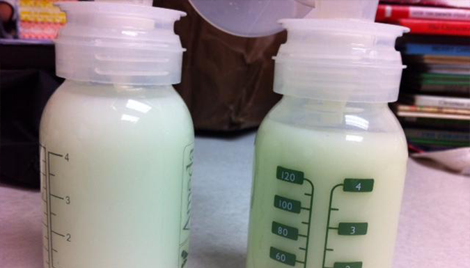 two bottle of breast milk: image by ParentPatch