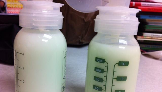 bottles of milk