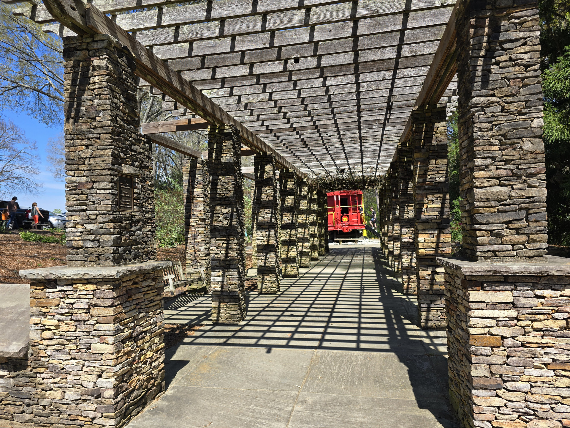 Class of '39 caboose as seen from the main entrance