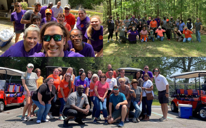 Collage of CU Grow cohort at various program events