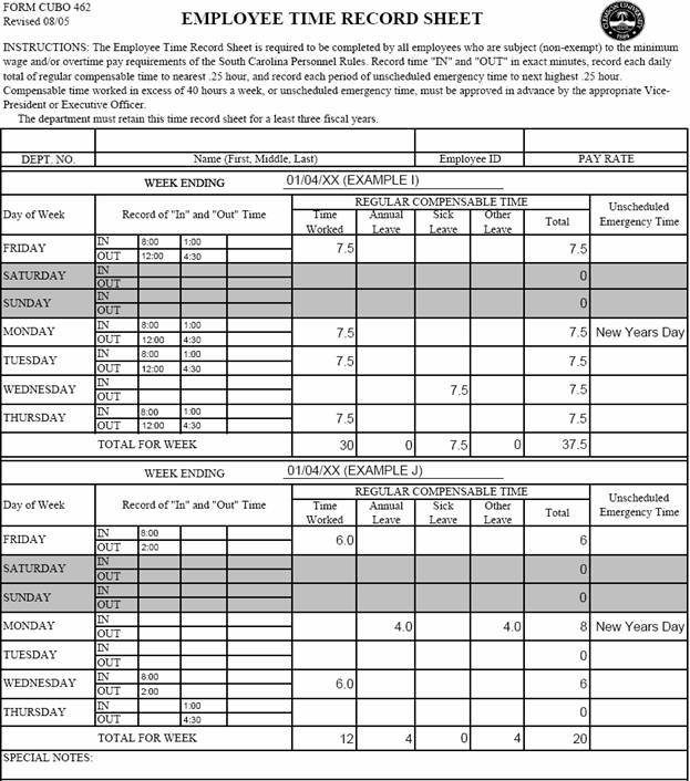 Timesheet Ex 5