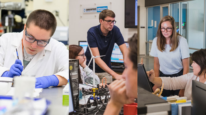 Collage of students and researchers in Charleston