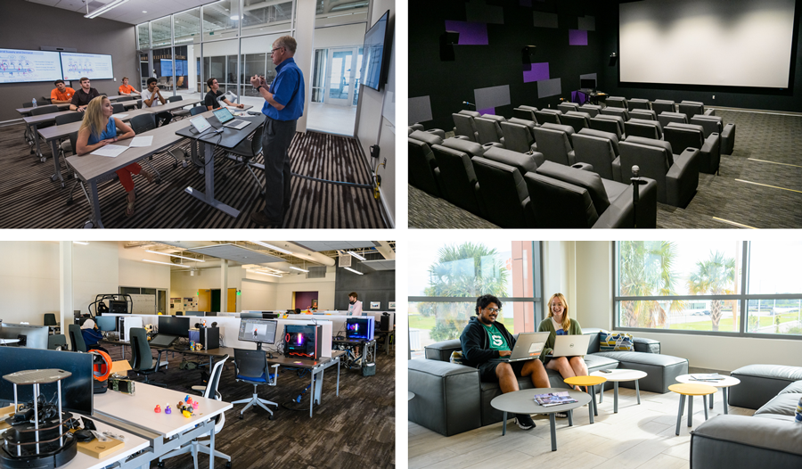 Photos of Zucker classrooms and collaborative spaces
