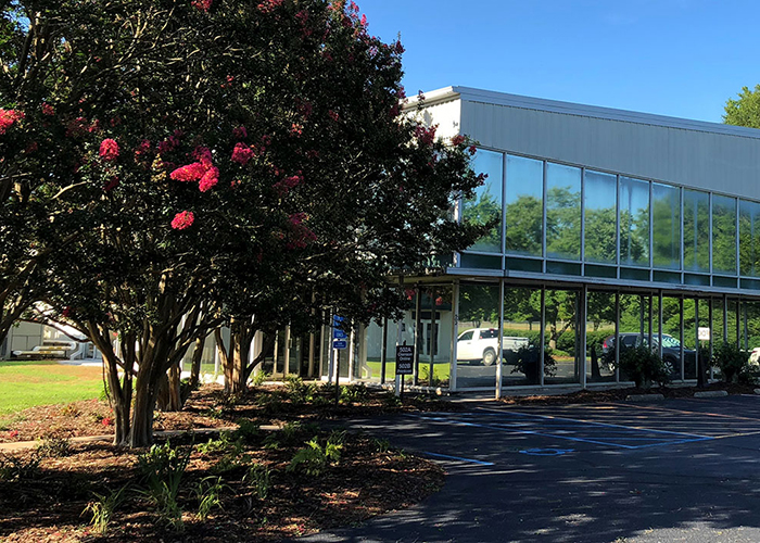 The Clemson Online office front entrance.
