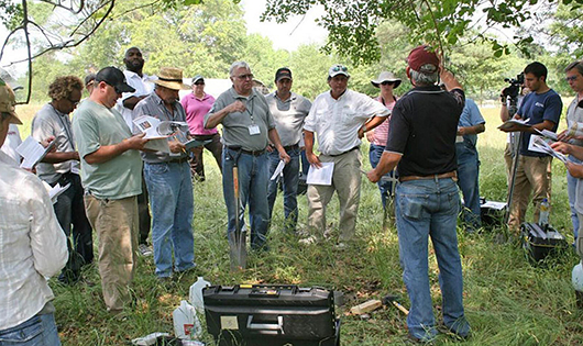 Participants in the South Carolina New and Beginning Farmer program visit agribusinesses.