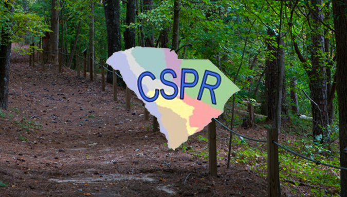 CSPR logo on forest photo.