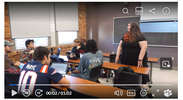 Teacher with students in class