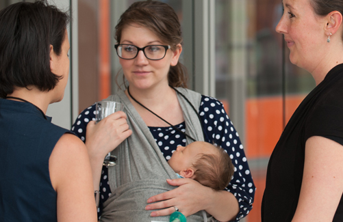clemson faculty with child