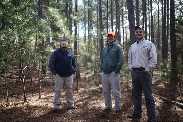 Russ Hardee with students in the Clemson Experimental Forest