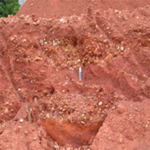 image of sand, clay, pebbles, and cobbles mixture
