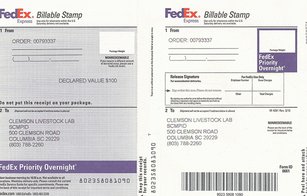 Fedex billable stamp