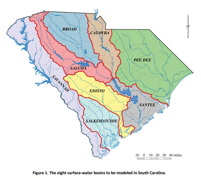 Map of SC river basins