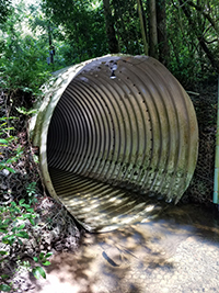 Stormwater pipe low flow