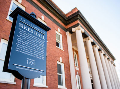 Sikes Hall Historical Marker