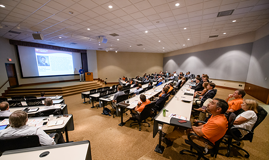 Participants at a webinar at Watt Innovation Center