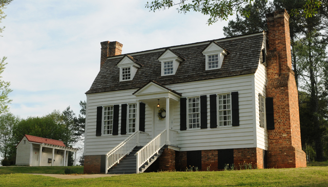 the Hanover house on the grounds of the south carolina botanical garden