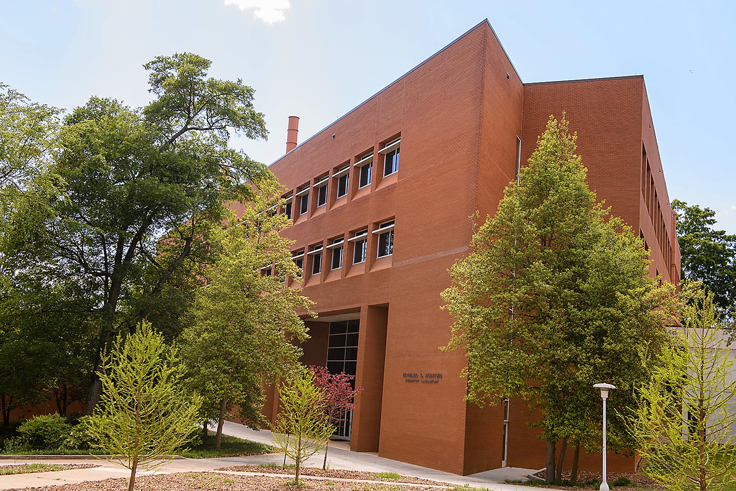 Brick building (Hunter Lab) exterior.