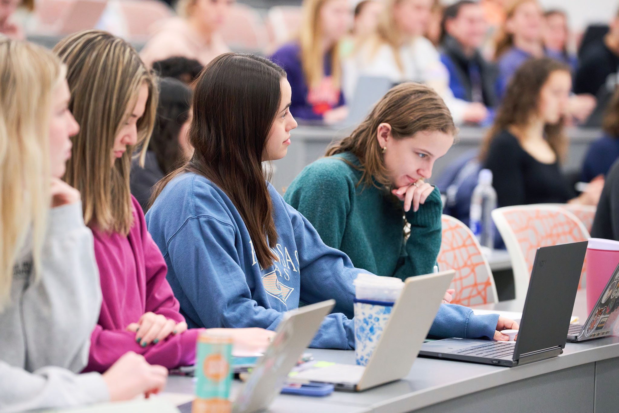 Students in a classroom.