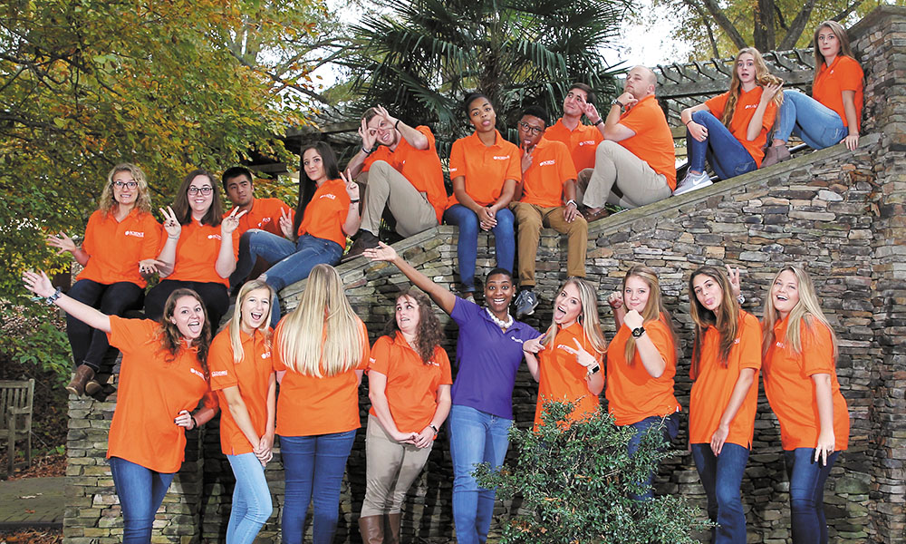 Group of students in funny pose