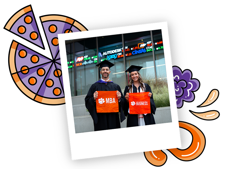 Ginger Dailey and Her Father Bobby Graduating from Clemson College of Business