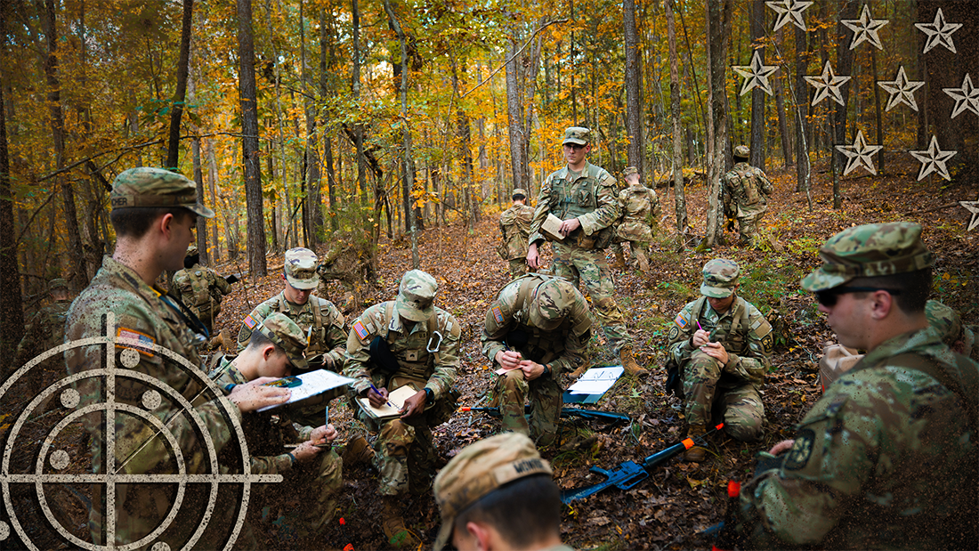 Jackson Grant with fellow soldiers