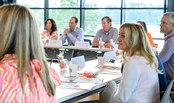 Student Affairs Development Board meeting on Clemson's campus