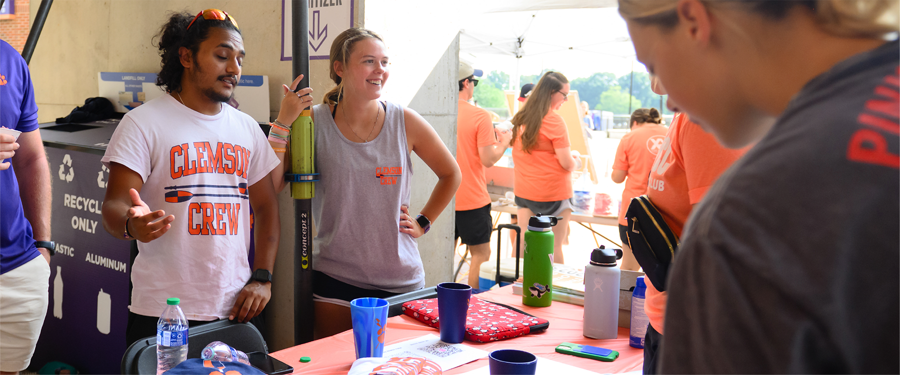 Clemson Students at an event, Clemson University.
