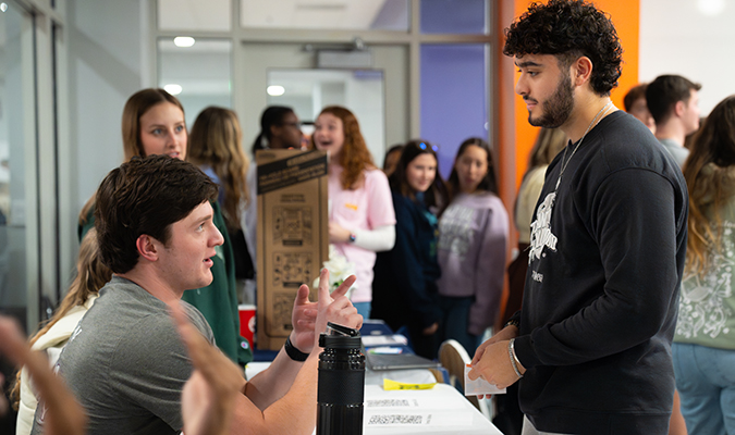 Students at Spring Tiger Prowl on campus