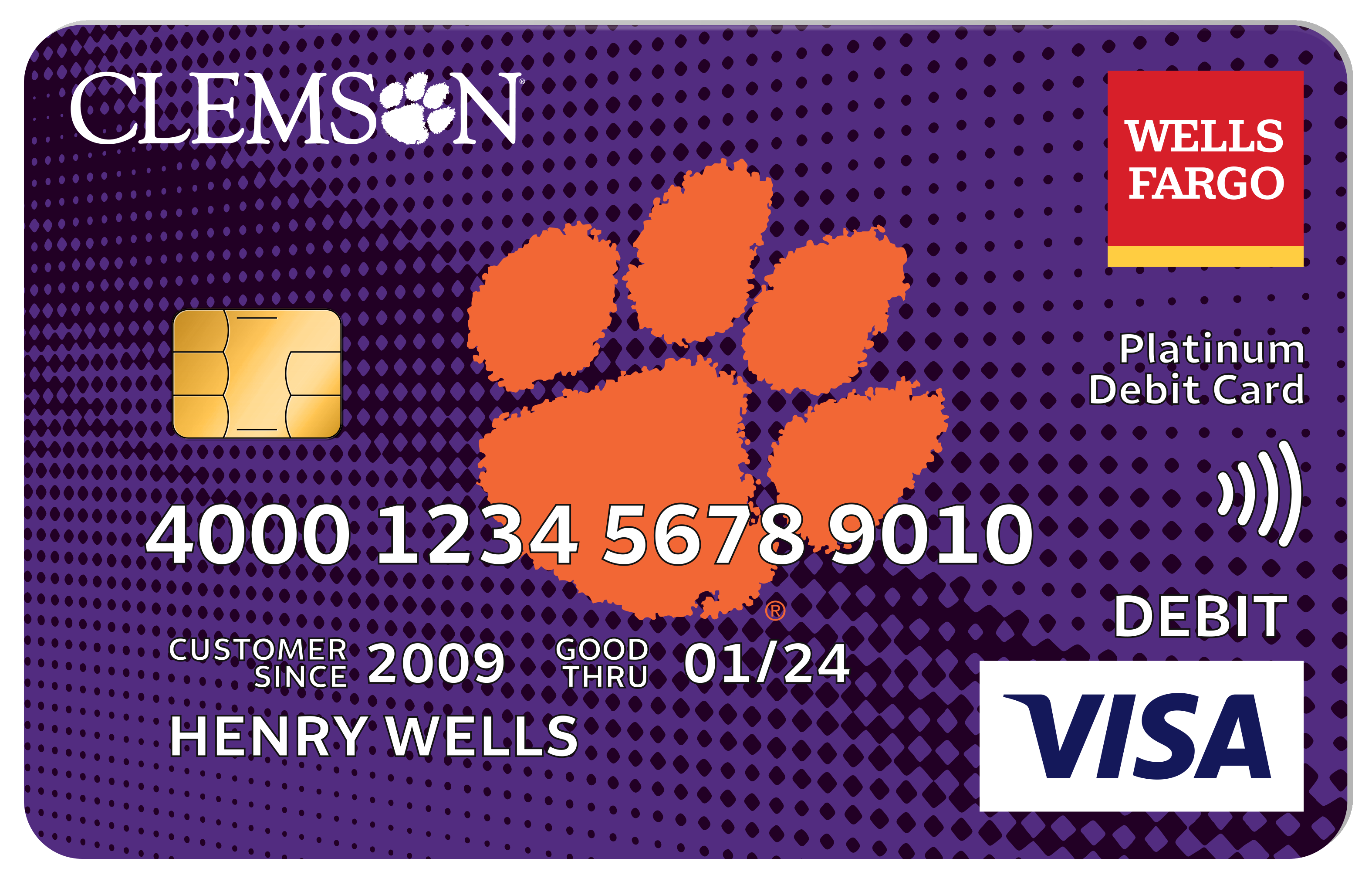 Clemson University Wells Fargo Campus Card