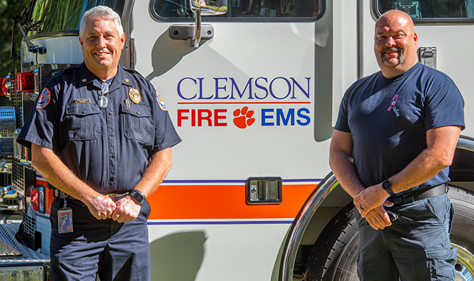 members of Clemson's public safety department