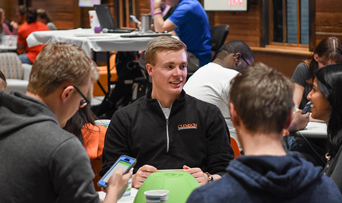 Students at Clemson Trivia Night