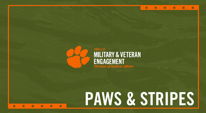 Clemson Military and Veterans Engagement Paws and Stripes Newsletter