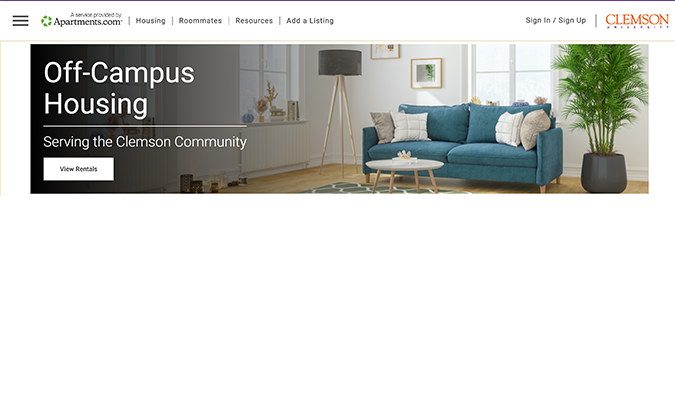 Off-Campus Housing serving Clemson Community on Apartment.com