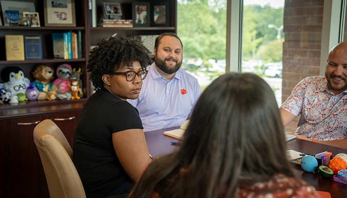 Student attending Advocacy Session