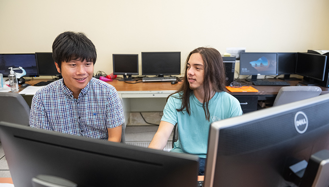 Students Working in Computer Lab