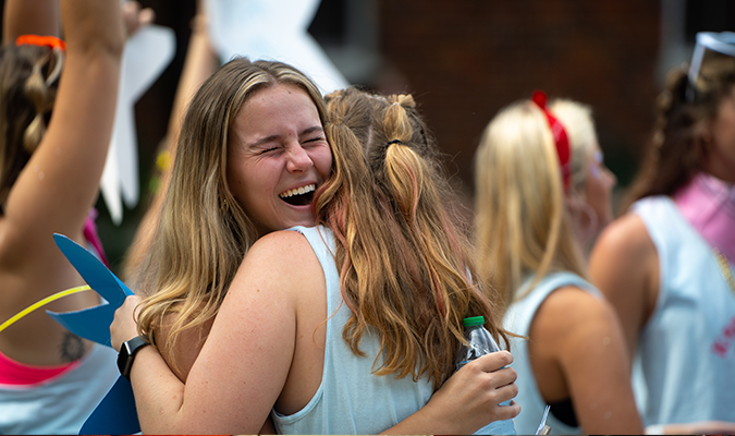 Students at Clemson FSL Bid Day