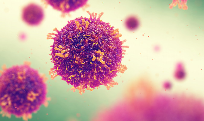 an image depicting measles at the molecular level