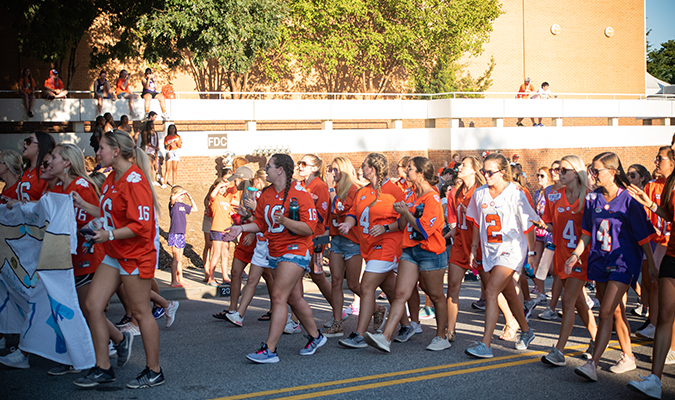 Clemson Greek Life at the First Friday Parade