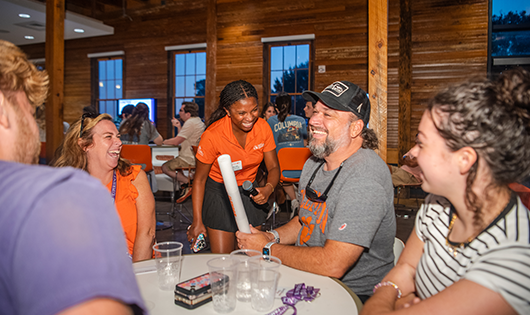 Clemson students and families enjoying at Fall Family Weekend Festival, Clemson University, South Carolina