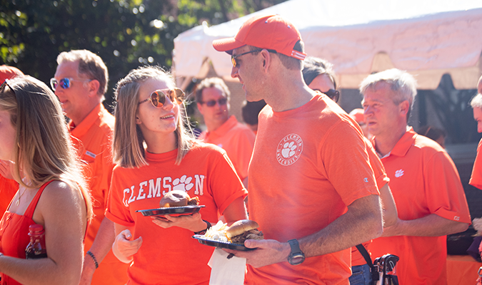 Clemson Family at Fall Family Weekend
